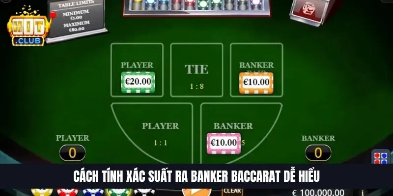 Cách tính xác suất ra Banker Baccarat dễ hiểu